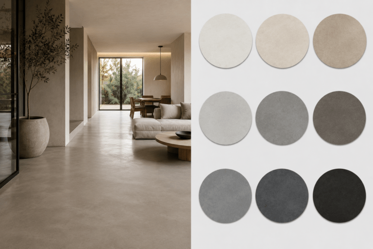 Screed flooring colours