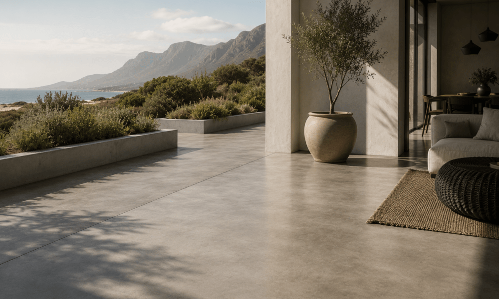 Concrete flooring