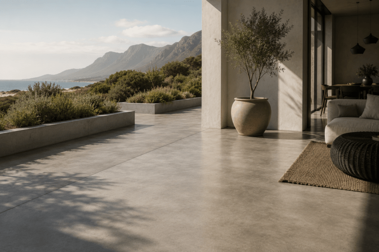 Concrete flooring